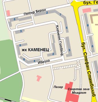 Имот за продан на малко известната улица Климент Готвалт - катра BGmaps