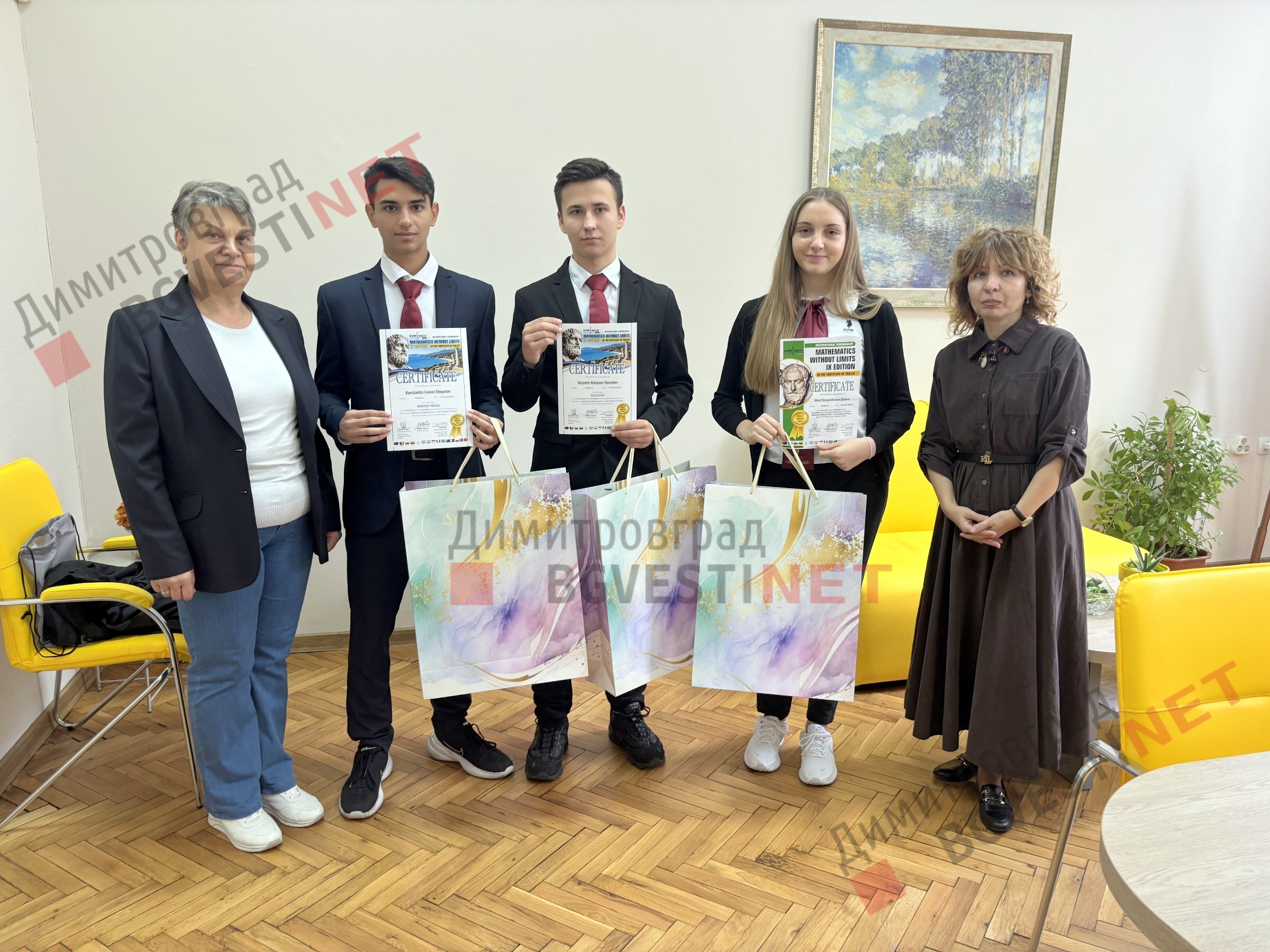 Високи отличия за математиците от ПМГ „Иван Вазов“ на международен турнир в Турция
