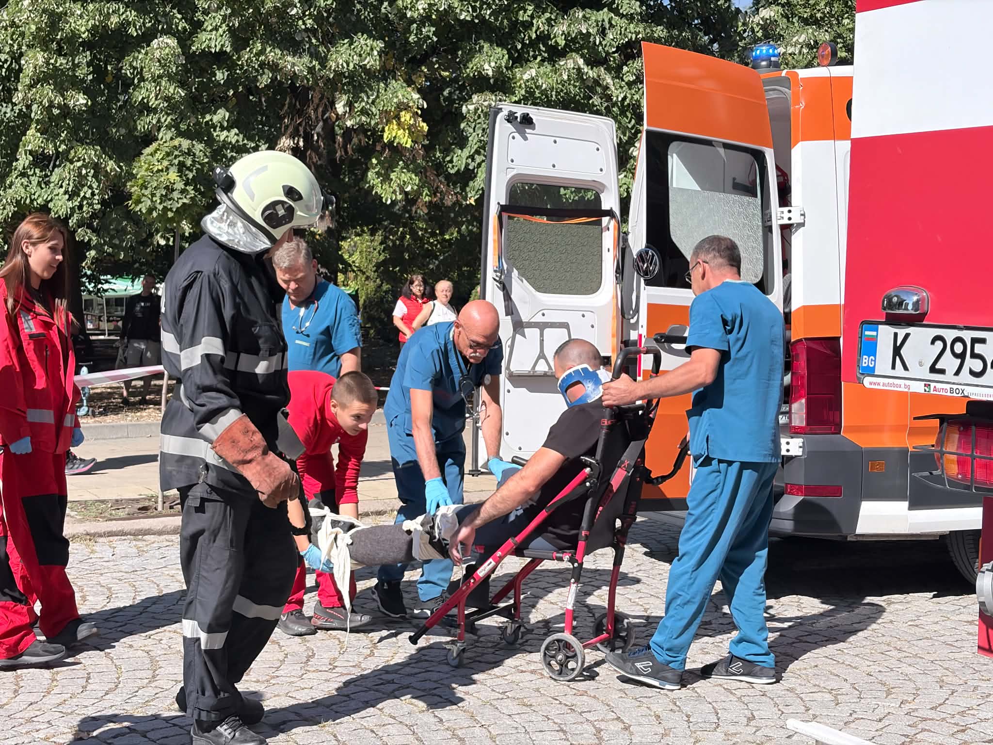 Симулация с пострадали при ПТП